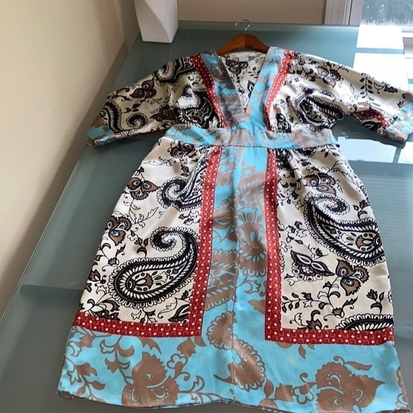 SILK Kimono Dress Size L | Single Dress - Picture 2 of 10